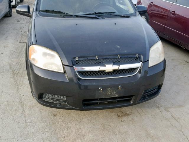 KL1TD56668B107121 - 2008 CHEVROLET AVEO BASE Қара фото 9