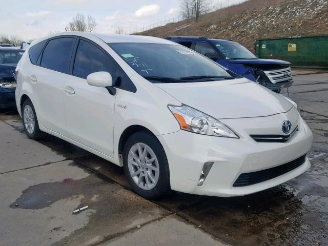 JTDZN3EU9C3144784 - 2012 TOYOTA PRIUS V WHITE photo 1