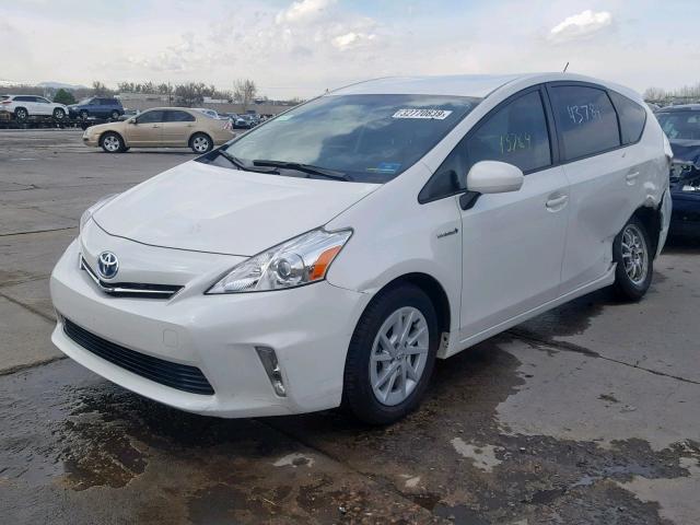 JTDZN3EU9C3144784 - 2012 TOYOTA PRIUS V WHITE photo 2