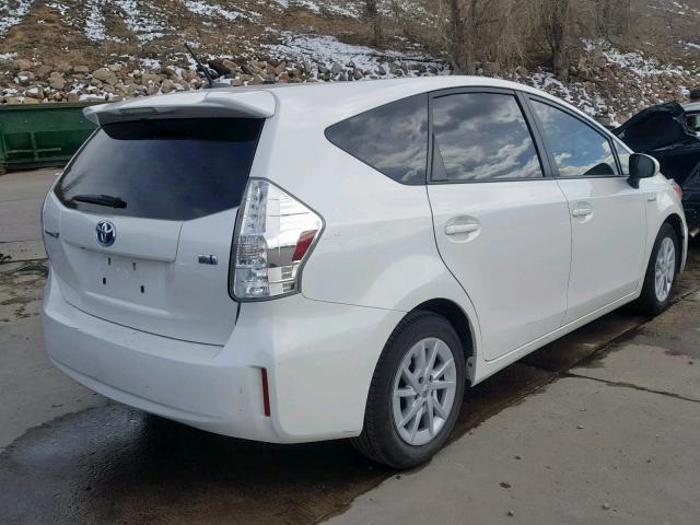 JTDZN3EU9C3144784 - 2012 TOYOTA PRIUS V WHITE photo 4