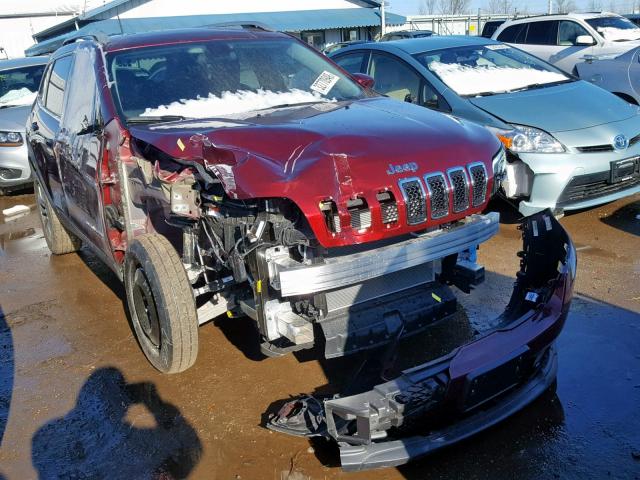 1C4PJMLB5KD356083 - 2019 JEEP CHEROKEE L MAROON photo 1