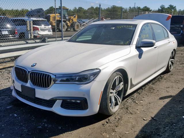 WBA7F2C56GG420571 - 2016 BMW 750I WHITE photo 2