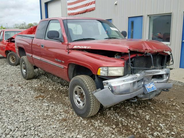 3B7KF22Z9WG138350 - 1998 DODGE RAM 2500 BURGUNDY photo 1