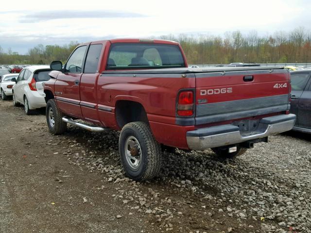 3B7KF22Z9WG138350 - 1998 DODGE RAM 2500 BURGUNDY photo 3