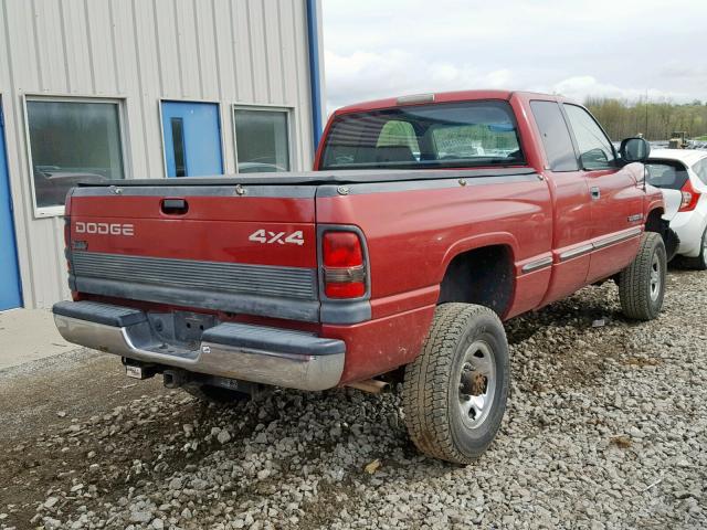 3B7KF22Z9WG138350 - 1998 DODGE RAM 2500 BURGUNDY photo 4