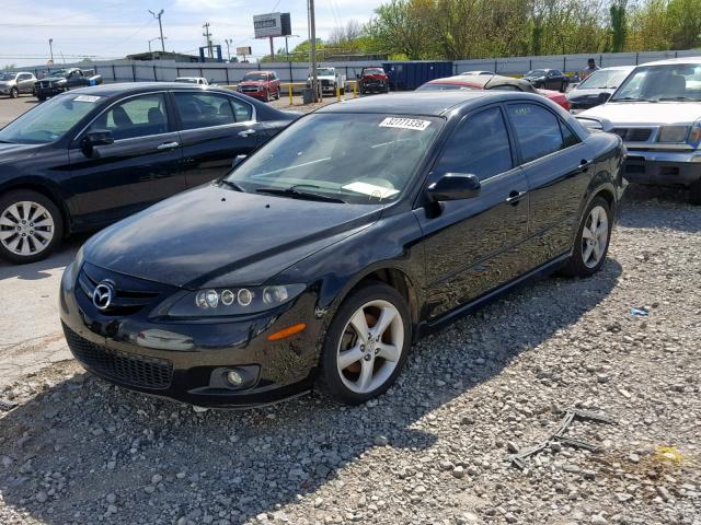 1YVHP80D665M46594 - 2006 MAZDA 6 S BLACK photo 2