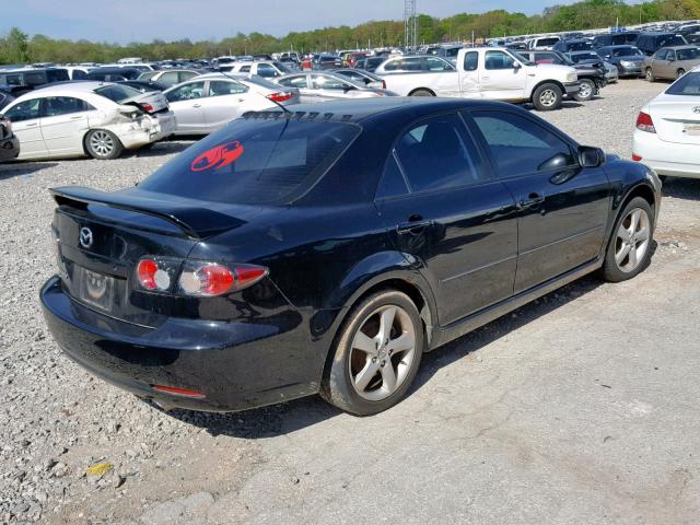 1YVHP80D665M46594 - 2006 MAZDA 6 S BLACK photo 4