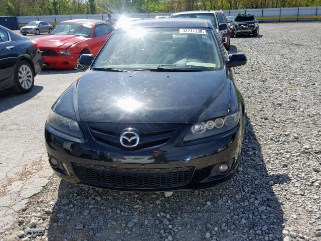 1YVHP80D665M46594 - 2006 MAZDA 6 S BLACK photo 9