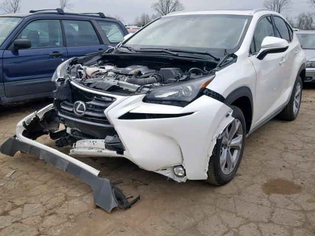 JTJBARBZ2H2141851 - 2017 LEXUS NX 200T WHITE photo 2