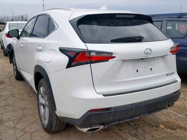 JTJBARBZ2H2141851 - 2017 LEXUS NX 200T WHITE photo 3