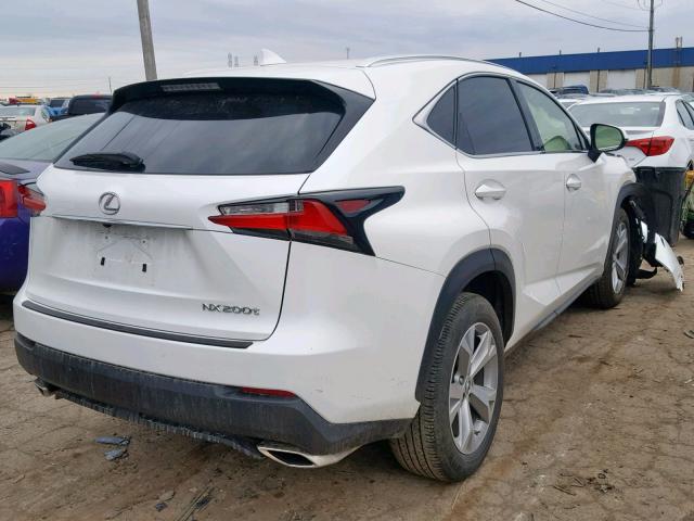 JTJBARBZ2H2141851 - 2017 LEXUS NX 200T WHITE photo 4