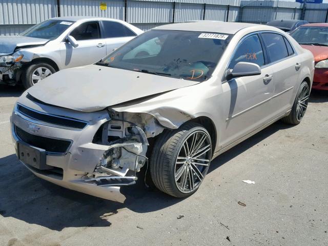 1G1ZC5EB8AF125860 - 2010 CHEVROLET MALIBU 1LT TAN photo 2