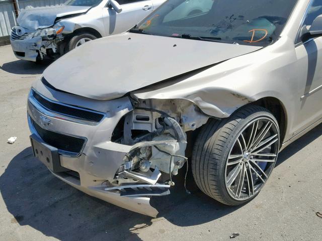 1G1ZC5EB8AF125860 - 2010 CHEVROLET MALIBU 1LT TAN photo 9