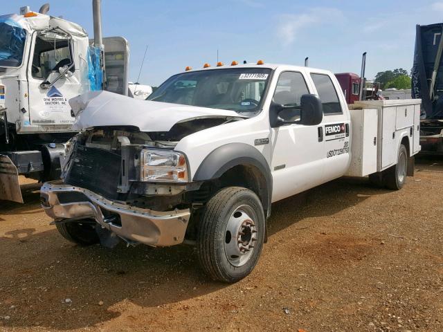 1FDAW56P27EA69351 - 2007 FORD F550 SUPER WHITE photo 2