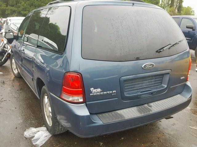 2FMZA52216BA12791 - 2006 FORD FREESTAR S BLUE photo 3