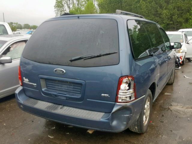 2FMZA52216BA12791 - 2006 FORD FREESTAR S BLUE photo 4