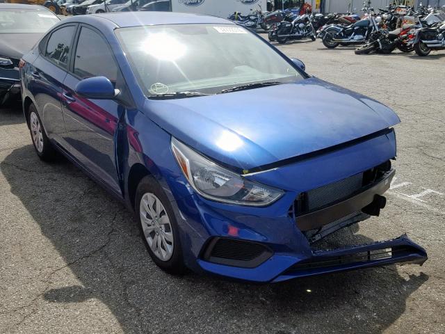 3KPC24A30KE061141 - 2019 HYUNDAI ACCENT SE BLUE photo 1