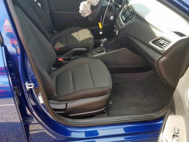 3KPC24A30KE061141 - 2019 HYUNDAI ACCENT SE BLUE photo 5