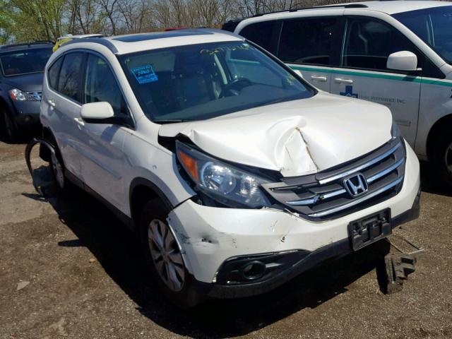 5J6RM4H72EL017841 - 2014 HONDA CR-V EXL WHITE photo 1