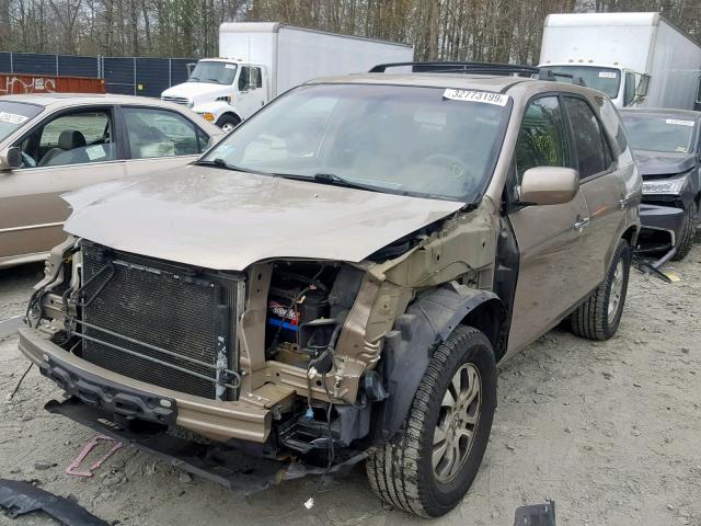 2HNYD18863H552927 - 2003 ACURA MDX TOURIN GOLD photo 2