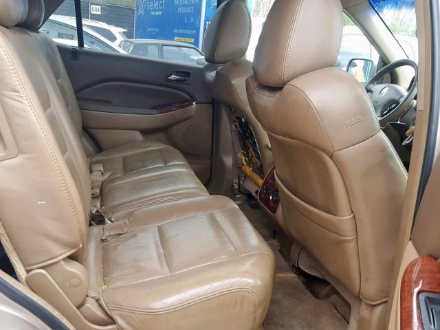 2HNYD18863H552927 - 2003 ACURA MDX TOURIN GOLD photo 6