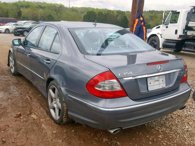 WDBUF56X59B394516 - 2009 MERCEDES-BENZ E 350 GRAY photo 3