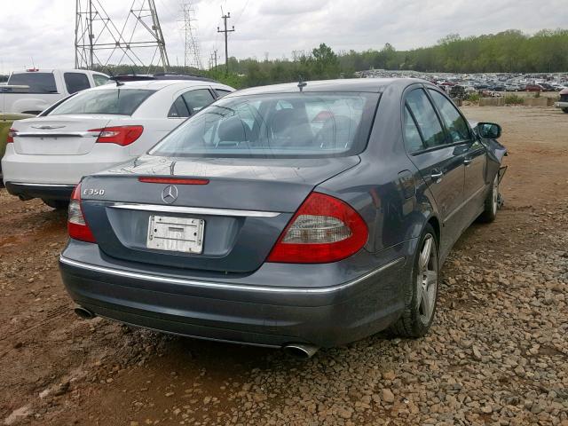 WDBUF56X59B394516 - 2009 MERCEDES-BENZ E 350 GRAY photo 4