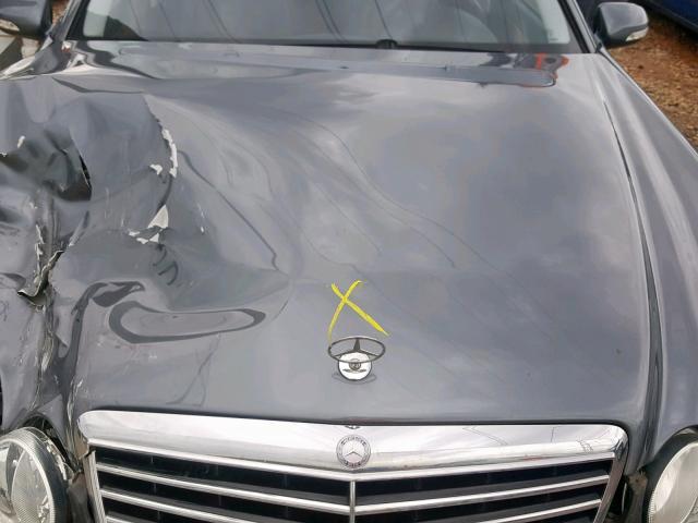 WDBUF56X59B394516 - 2009 MERCEDES-BENZ E 350 GRAY photo 7