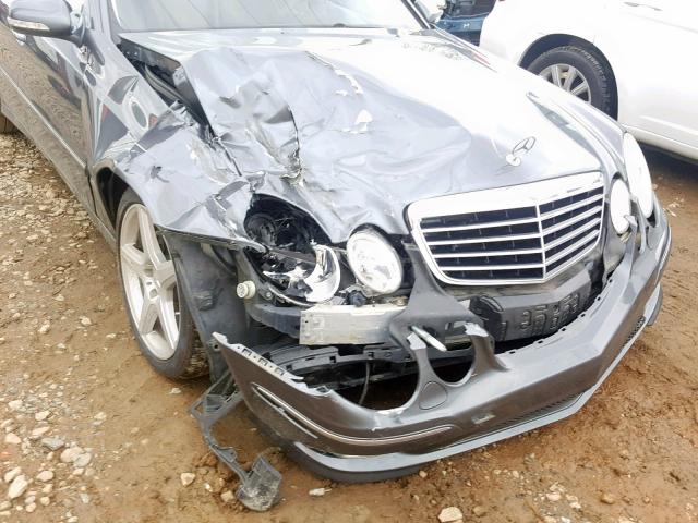 WDBUF56X59B394516 - 2009 MERCEDES-BENZ E 350 GRAY photo 9