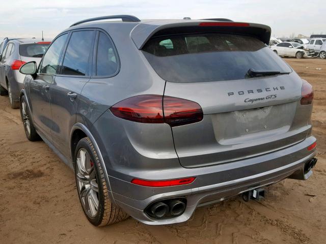 WP1AD2A23GLA80017 - 2016 PORSCHE CAYENNE GT GRAY photo 3