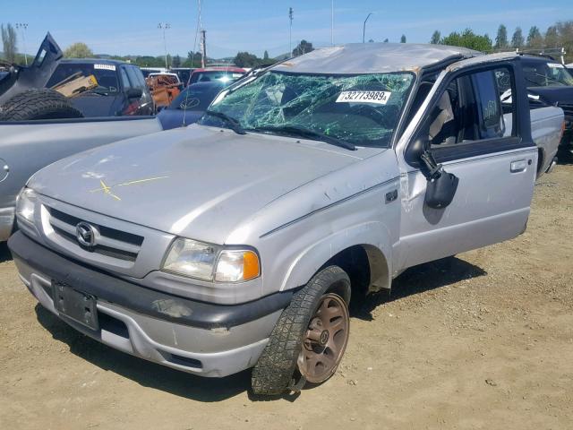 4F4YR16V03TM10650 - 2003 MAZDA B3000 CAB SILVER photo 2