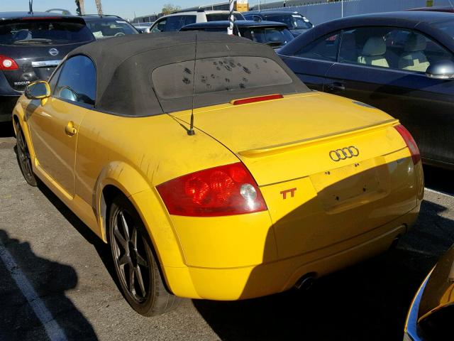 TRUUT28N431004061 - 2003 AUDI TT QUATTRO YELLOW photo 3