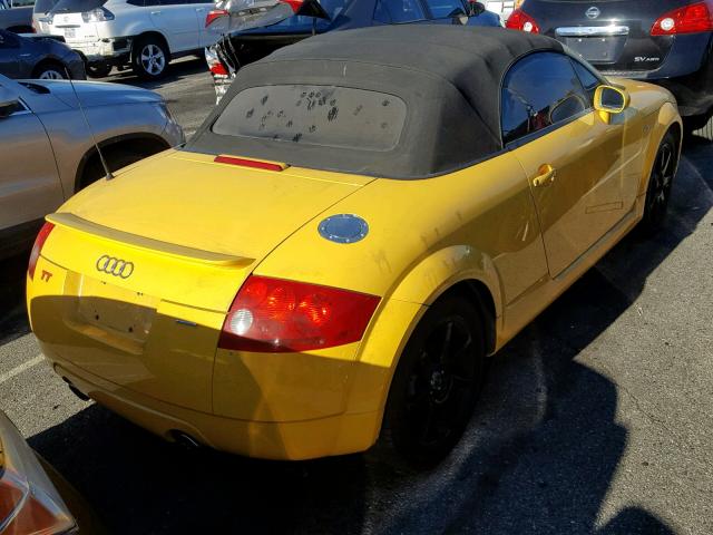 TRUUT28N431004061 - 2003 AUDI TT QUATTRO YELLOW photo 4