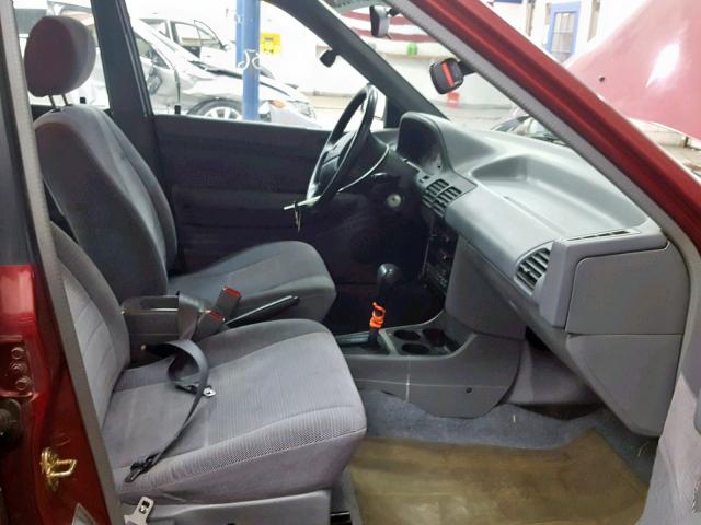 1FARP14J0RW200288 - 1994 FORD ESCORT LX RED photo 5