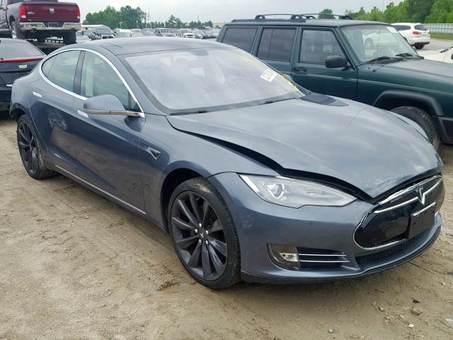 5YJSA1DP1DFP25598 - 2013 TESLA MODEL S GRAY photo 1