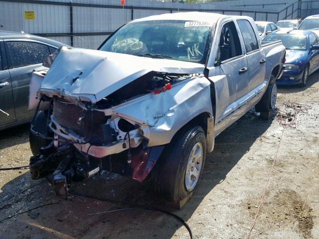 1D7HE58P77S212482 - 2007 DODGE DAKOTA QUA SILVER photo 2