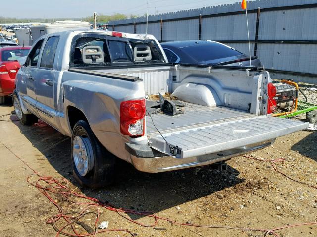 1D7HE58P77S212482 - 2007 DODGE DAKOTA QUA SILVER photo 3