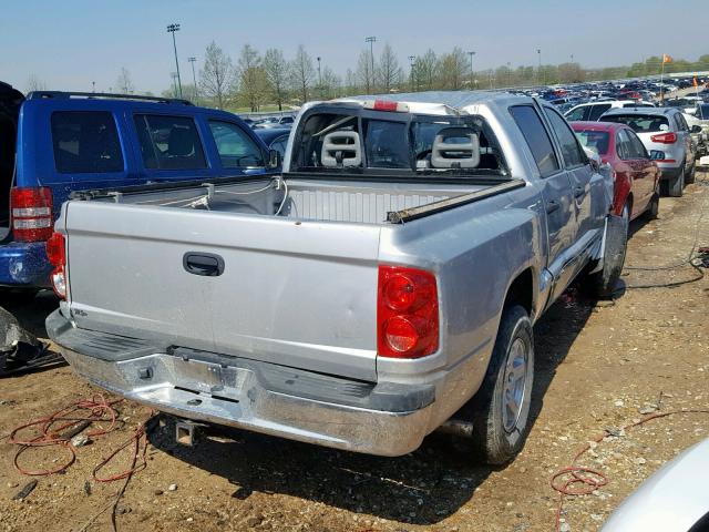 1D7HE58P77S212482 - 2007 DODGE DAKOTA QUA SILVER photo 4