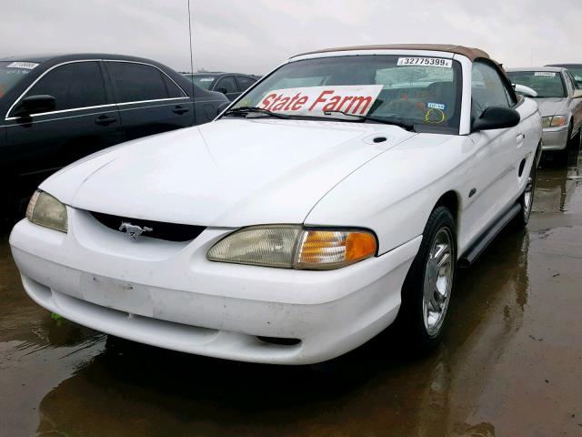 1FALP45X8TF199621 - 1996 FORD MUSTANG GT WHITE photo 2
