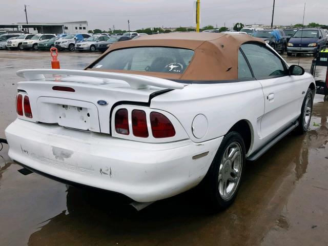 1FALP45X8TF199621 - 1996 FORD MUSTANG GT WHITE photo 4