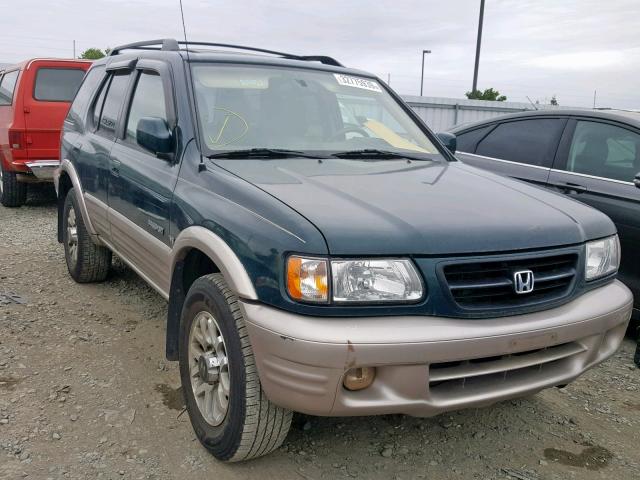 4S6DM58W514409524 - 2001 HONDA PASSPORT E GREEN photo 1