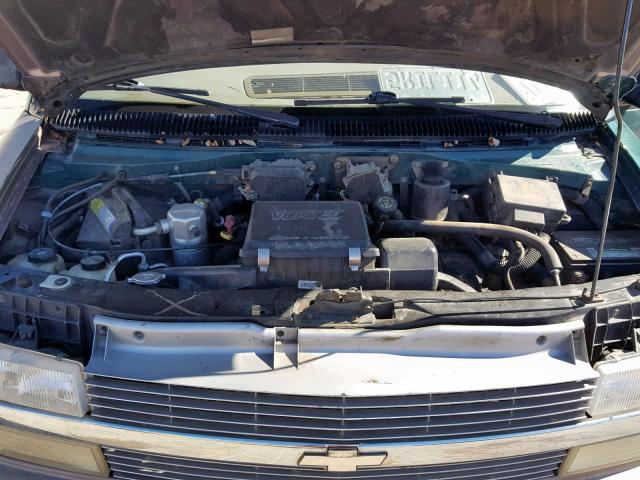 1GNDM19W71B106395 - 2001 CHEVROLET ASTRO GREEN photo 7