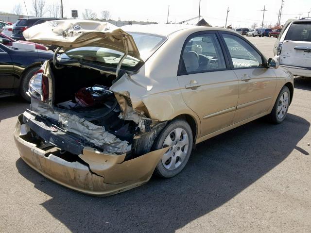 KNAFE221695657816 - 2009 KIA SPECTRA EX GOLD photo 4