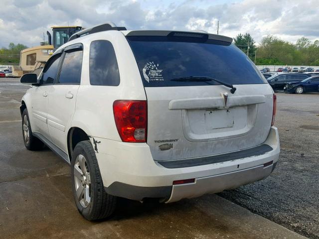 2CKDL63F366136997 - 2006 PONTIAC TORRENT WHITE photo 3