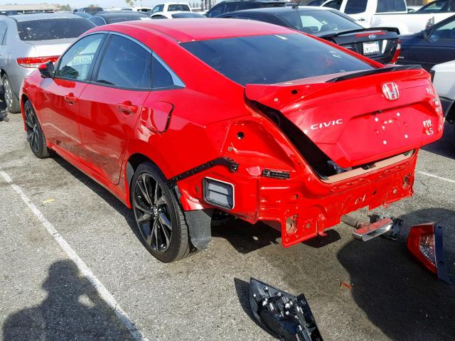 2HGFC2F82KH521067 - 2019 HONDA CIVIC SPOR RED photo 3