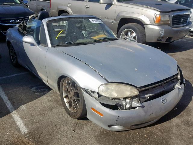 JM1NB353940402173 - 2004 MAZDA MX-5 MIATA SILVER photo 1