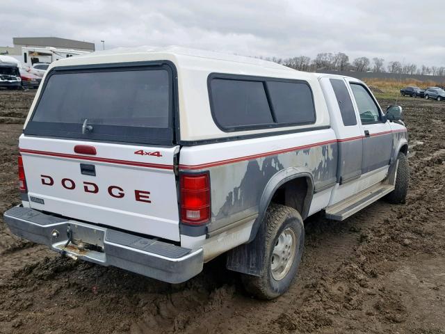 1B7GG23Y3RS575217 - 1994 DODGE DAKOTA WHITE photo 4