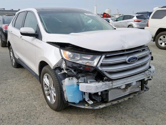 2FMPK3J93GBB82837 - 2016 FORD EDGE SEL WHITE photo 1