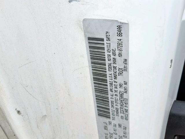 3C6TRVNGXHE500621 - 2017 RAM PROMASTER 白色 照片 10