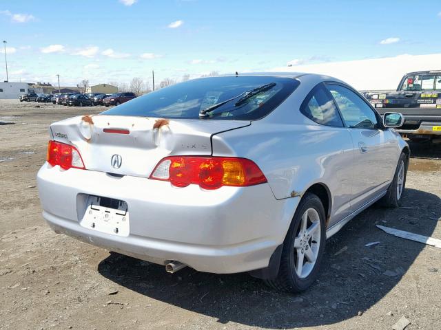 JH4DC53052C000397 - 2002 ACURA RSX TYPE-S SILVER photo 4